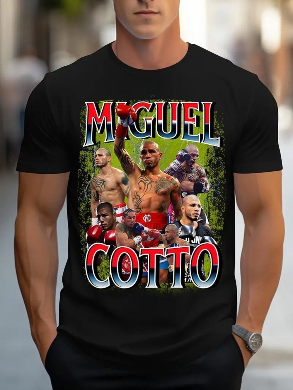Miguel Cotto Boricua Hall Of Fame Champion Puerto Rican Fighter Boxing Tee